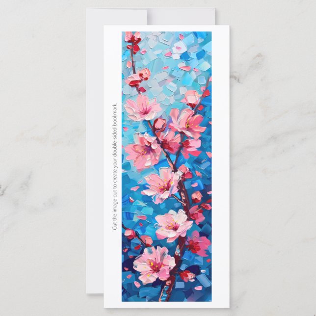 Carte Créez votre propre Signet de fleurs de cerisiers p (Devant)