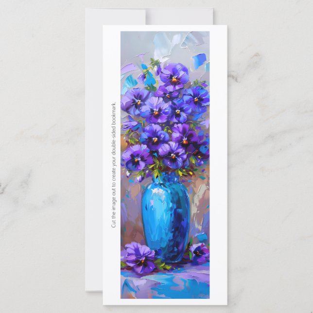 Carte Créez votre propre Signet de panneaux violets pein (Devant)