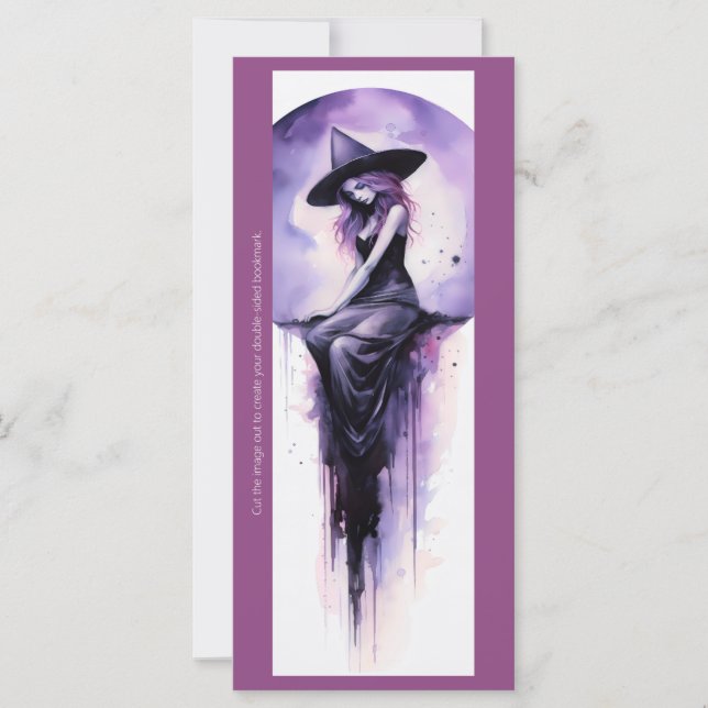 Carte Créez votre propre Signet de sorcière de lune viol (Devant)