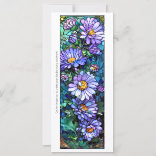 Carte Créez votre propre Signet Gerberas violet en verre