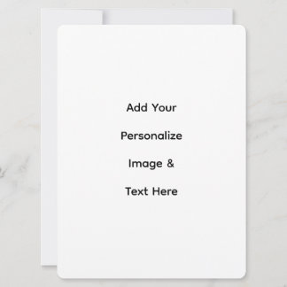 Carte créez votre propre texte personnalisé 6,5" x 8,7 c