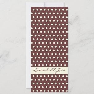 Carte Crème Blanc Ivoire Motif à pois