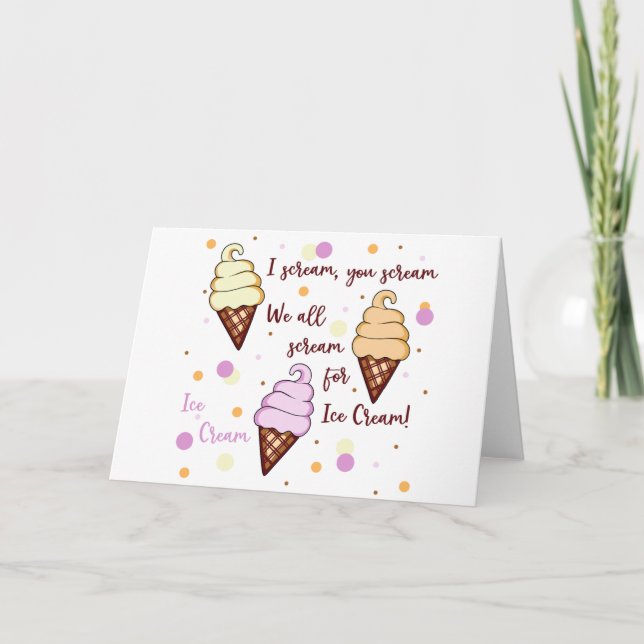 Carte Crème glacée (Devant)