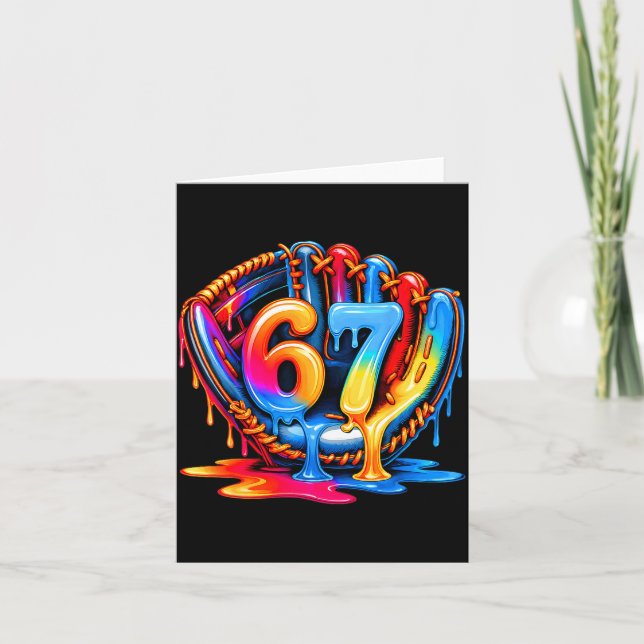 Carte Crème Glacée Baseball Drip 67 Mode de vie Baseball (Devant)