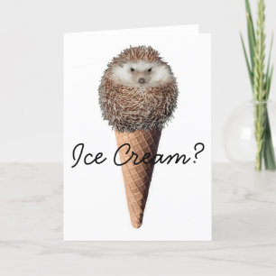 Carte Crème glacée de hérisson
