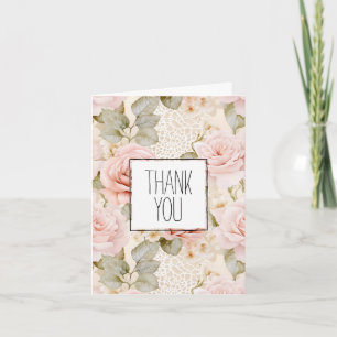 Carte Crème Roses Roses Roses Rose Flore Merci