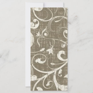 Carte Crème vintage à perles d'antiquité