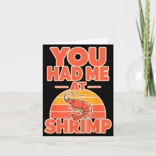 Carte Crevettes fan cajun fruits de mer