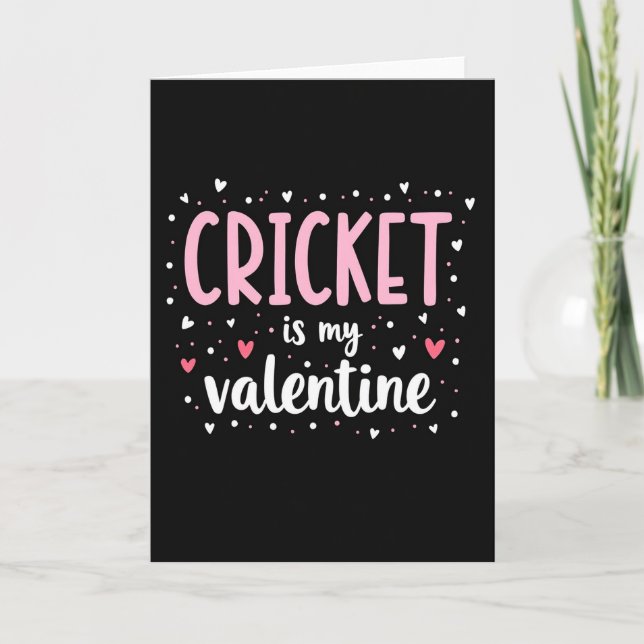 Carte Cricket My Valentine Card (Devant)