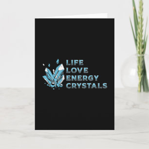 Carte Cristal guérison Vie Amour Énergie Cristaux pierre