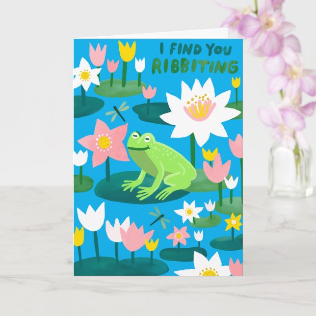Carte CROASSEMENT Mignon Carton de la Saint-Valentin Amu (Orchidée)