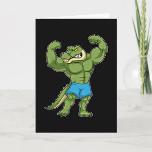 Carte Crocodile en culturiste extrême