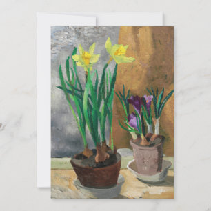 Carte Crocus et Daffodils dans les pots Christopher Wo