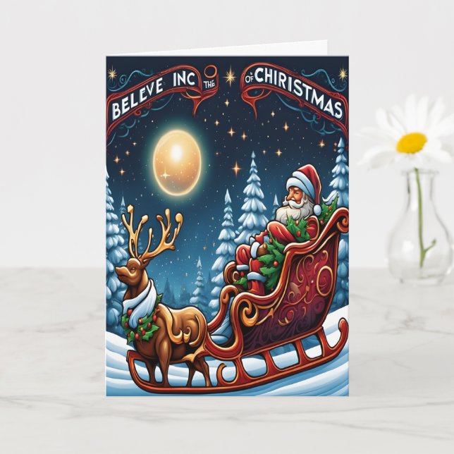 Carte Croire à la magie de Noël (Petite plante)