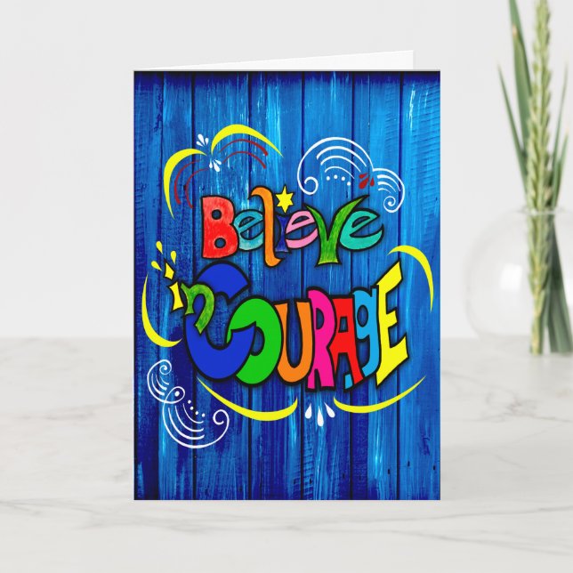 Carte Croire au courage (Devant)