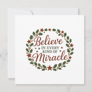 Carte Croire en toutes sortes de miracles