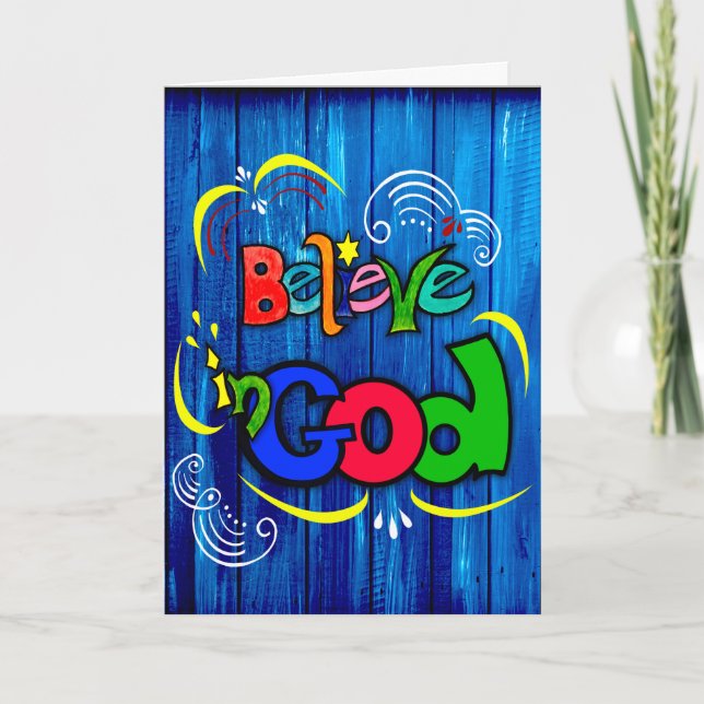 Carte Crois en Dieu (Devant)