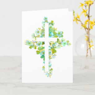 Carte croisée florale