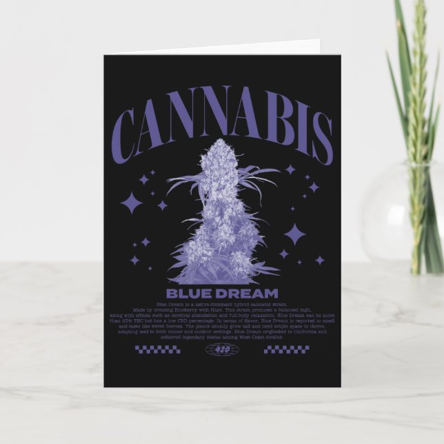 Carte Croisements de Sativa de Noël Blue Dream  (Devant)