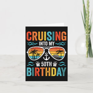 Carte Croisière dans mon 50e anniversaire croisière en f