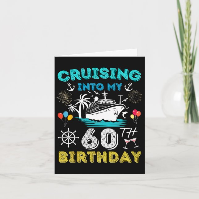 Carte Croisière Dans Mon 60e anniversaire Croisière 60 A (Devant)