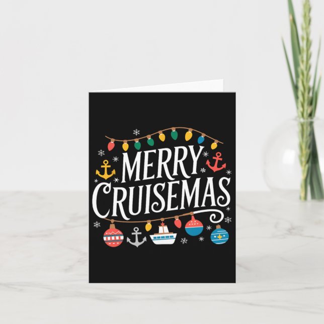 Carte Croisière de Noël S Croisière en famille (Devant)