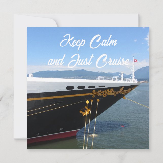 Carte Croisière et calme (Devant)