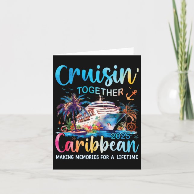 Carte Croisière familiale dans les Caraïbes Vacances 202 (Devant)