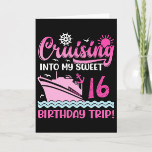 Carte Croisière pour mon 16ème anniversaire de voyage de