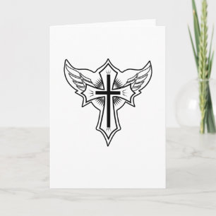 Carte Croix chrétienne