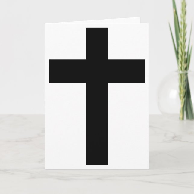 Carte Croix chrétienne (Devant)