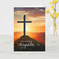 Croix de Compréhension Italienne au Coucher de Sol
