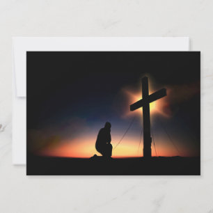 Carte Croix de crucifixion Jésus Christ