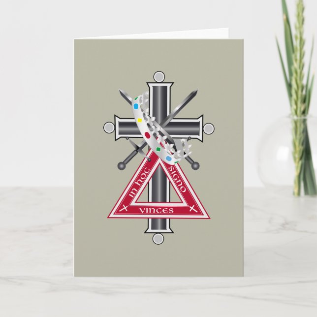 Carte Croix freemasonique (Devant)