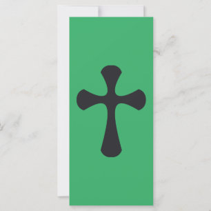 Carte Croix minimaliste moderne d'art chrétien contempor