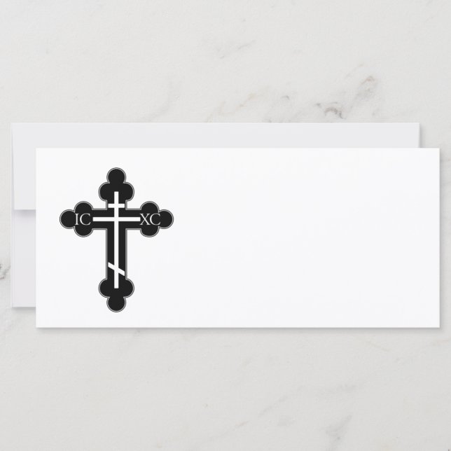 Carte Croix orthodoxe (Devant)