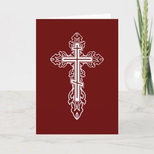 Carte Croix orthodoxe