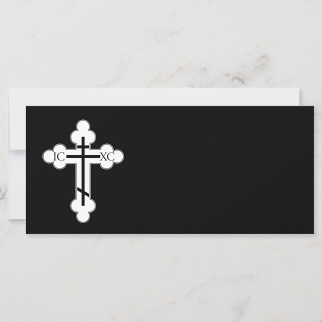 Carte Croix orthodoxe (Devant)