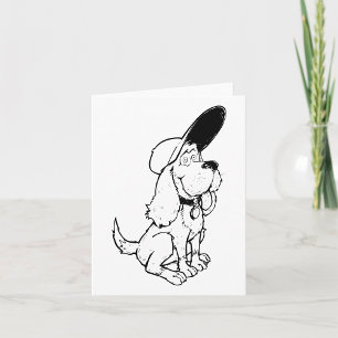 Carte Croquis de chien