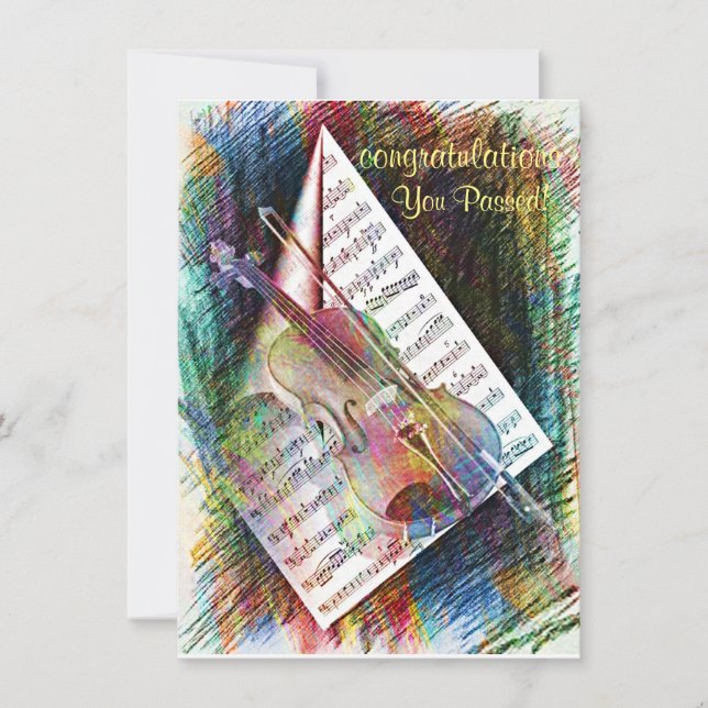 Carte Croquis de violon (Devant)