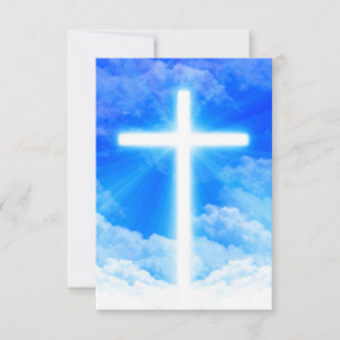 Carte Cross of Light Jesus Christ Customizable Christian