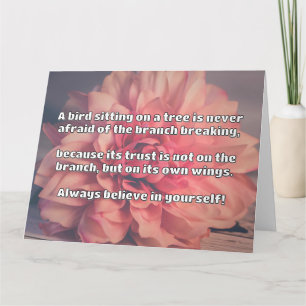 Carte Croyance Empath Citation d'encouragement positif