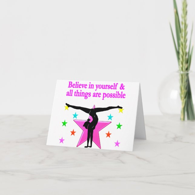 CARTE CROYEZ EN VOUS-MÊME GYMNASTIQUE (Devant)