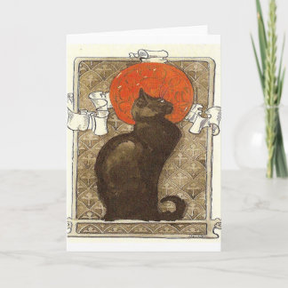 Carte cru de Français de chat noir