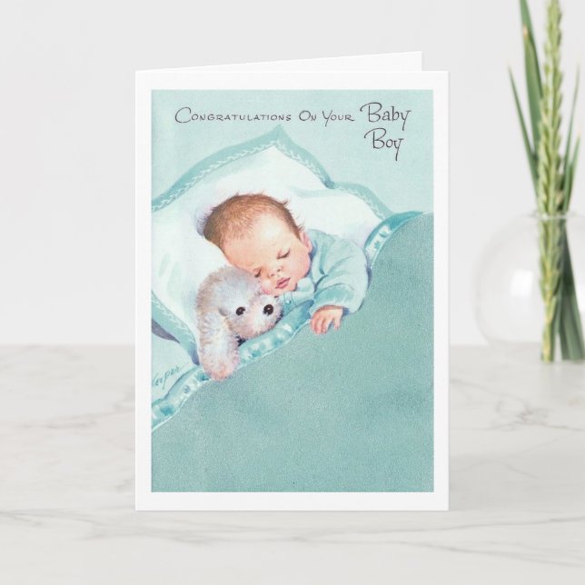 Carte Cru - félicitations sur votre bébé, (Devant)