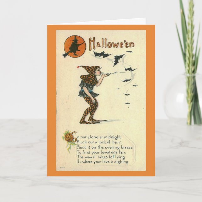 Carte Cru - recherchant l'amour Halloween, (Devant)