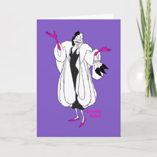 Carte Cruella De Vil   Accessoires Magenta