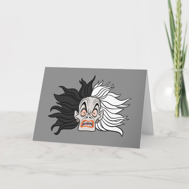 Carte Cruella De Vil | Visage effrayant (Devant)