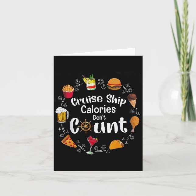 Carte Cruise Ship Calories Don't Count  (Devant)