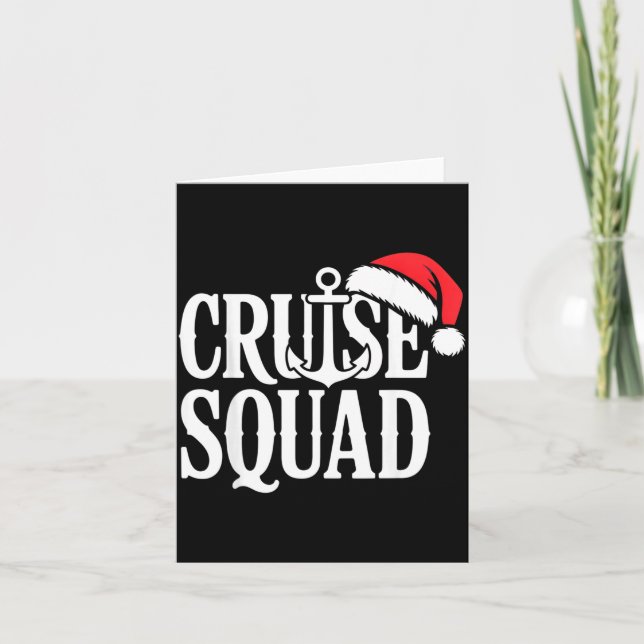 Carte Cruise Squad Festive Srit Nautical Lovers Christma (Devant)
